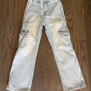 Zara Light denim Cargo Jeans for Girls